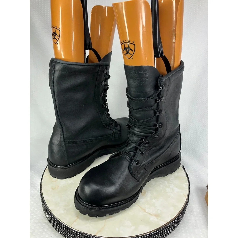 Bates Gore-Tex Leather Military Combat Boots Men 9.5 Black Vibram Tactical New